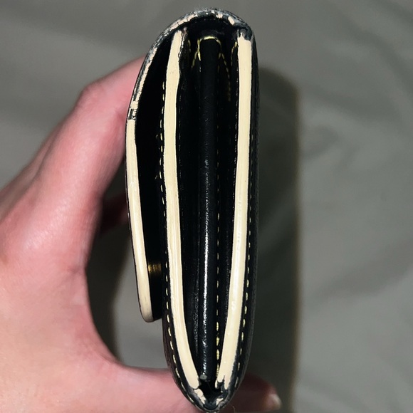 Authentic Louis Vuitton Suhali Le Favori Wallet Blackk Leather Gold Snap Large - Picture 5 of 16